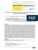 Evaluation of Alternate Water-Polymer Injection Parameters Using Numerical Simulation