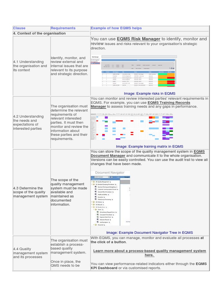 You Can Use EQMS Risk Manager To Identify, Monitor and Review | PDF ...