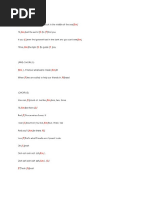 Count On Me Ukulele Chords Song Structure Singles