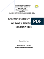 Accomplishment Report WORKIMMERSION