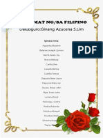 Dalumat Ng/Sa Filipino: Dalubguro:Ginang Azucena S.Lim