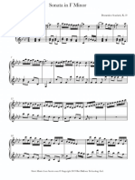 Scarlatti - Sonata in F Minor K19