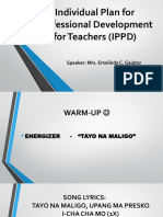 Individual Plan For Professional Development For Teachers (IPPD)