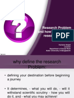 Research Problem and How To Develop A Research Problem