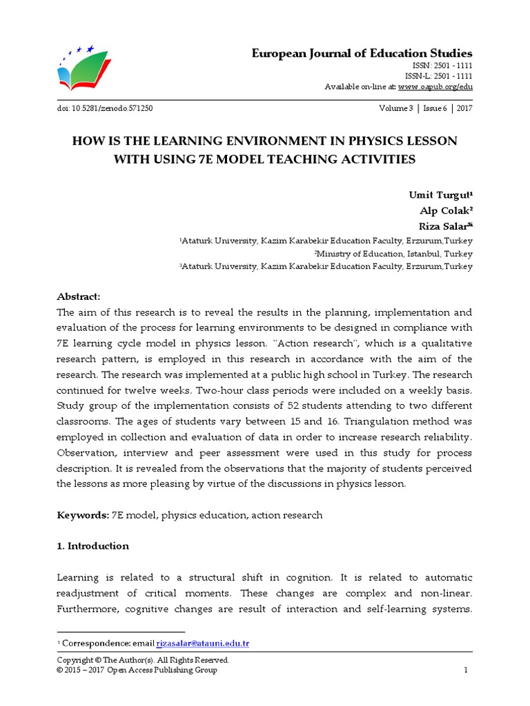 7e Lesson Plan in Science | PDF | Constructivism (Philosophy Of ...