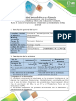 Guía de Actividades y Rúbrica de Evaluación - Paso 3 - Conocer El Proceso de Fotosíntesis y Metabolismo en Las Plantas (1)