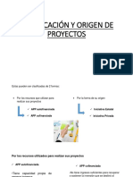 Clasificación y Origen de Proyectos