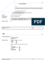 K0019 Syllabus and Course Outline