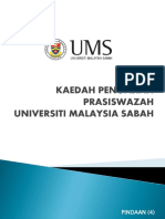 Panduan Prasiswazah UMS