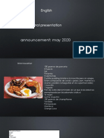 English: Announcement: May 2020