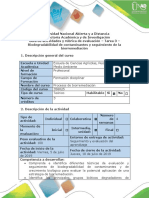 Guía de Actividades y Rúbrica de Evaluación - Tarea 3 - Biodegradabilidad de Contaminantes y Seguimiento de La Biorremediació