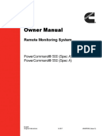 Owner Owner Manual Manual: Remote Monitoring System