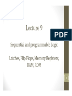 Lecture 9 -  Sequential and programmable logic