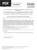 The Conceptual Framework of Pathological Smartphone Use (PSU)