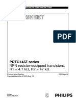Data Sheet: PDTC143Z Series