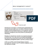What Is Dependency Management in Laravel ?