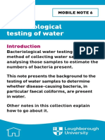 Coliform Test of Water