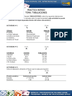 Practica tabulaciones