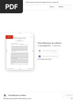 (PDF) Desculturizar La Cultura _ Victor Miguel Vich Florez - Academia.edu