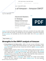 SWOT Analysis of Amazon - Amazon SWOT Analysis