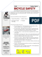 Toolbox Talks Bicycle Safety English 0 PDF