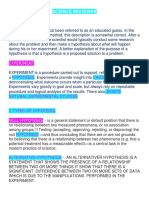 Hypothesis: Science Reviewer Lesson: 1 Hypothesis