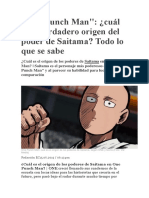 One Punch Man