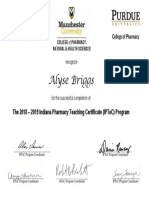 Iptec Certificate - Alyse Briggs