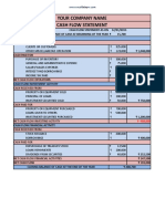 Your Company Name Cash Flow Statement