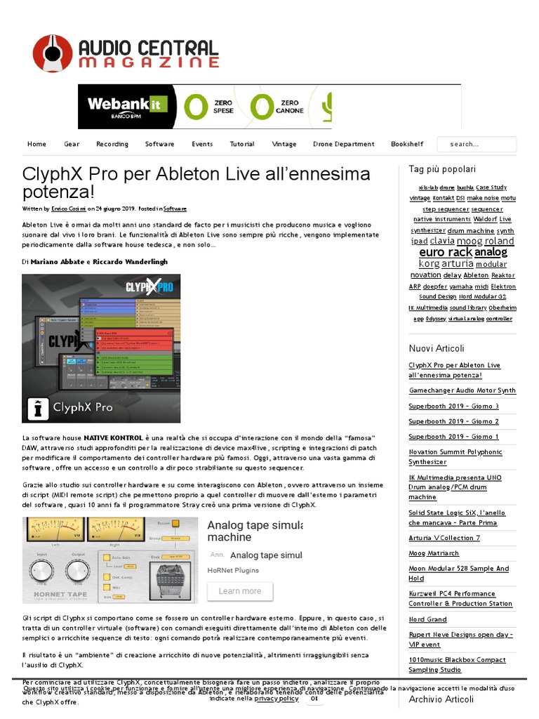 ClyphX Pro Per Ableton Live | PDF