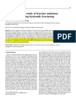 An Experimental Study of Fracture Initiation Mechanisms During Hydralic Fracturing