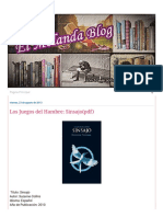 El Molanda Blog - Los Juegos Del Hambre - Sinsajo PDF