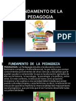 Fundamentos de La Pedagogia