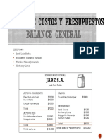 Balance general grupo 3 JABE S.A