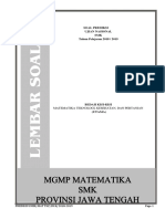Prediksi Soal UNBK Matematika TKP SMK 2018-2019