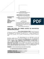 Requerimiento de acusación por homicidio calificado