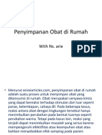 Penyimpanan Obat Di Rumah