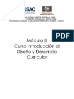 Diseño Curricular Curso Del Padep/d Modulo Iii