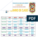 Horario Clases 3º COLGALÁN