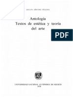 Sanchez Vazquez Adolfo Antologia Textos de Estetica Y Teoria Del Arte