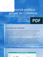 Economía Política Actual de Colombia