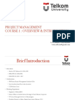Project Management Overview & Introduction