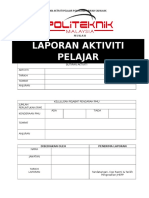 Format Laporan Aktiviti Pelajar