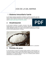 10 beneficios de la sal marina para la salud: sistema inmune, piel, peso, más