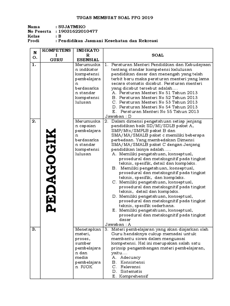Soal Ppg Tunarungu Ilmusosial Id