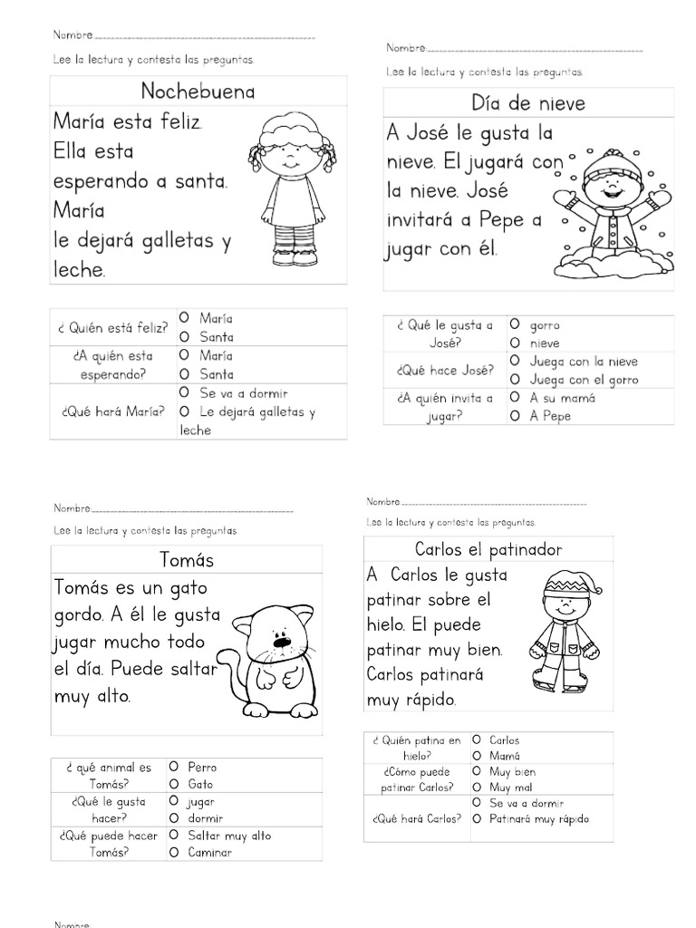 Comprension Lectora 1 BASICO | PDF