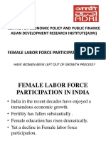 Female Labor Force Participation in India