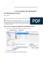 Etapa 1 - Criar Um Projeto de Aplicativo Do Windows Forms