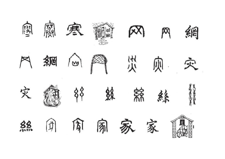汉字演变练习排一排