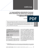 Responsabilidad Administrativa Funcional Como Mecanismo de Control de La Corrupción - Autor José María Pacori Cari